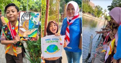 SDN Ketabang I Kampanyekan Hari Ozon dan Hari Habitat di Taman Prestasi